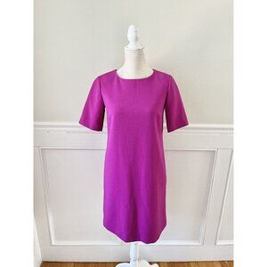Hobbs London Fuschia Shift Dress Half Sleeves 4